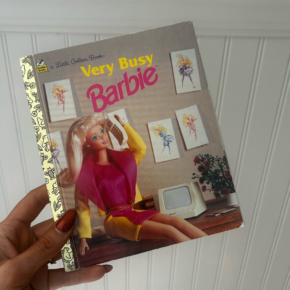 Vintage 1993 Very Busy Barbie Little Golden Book Children’s Storybook